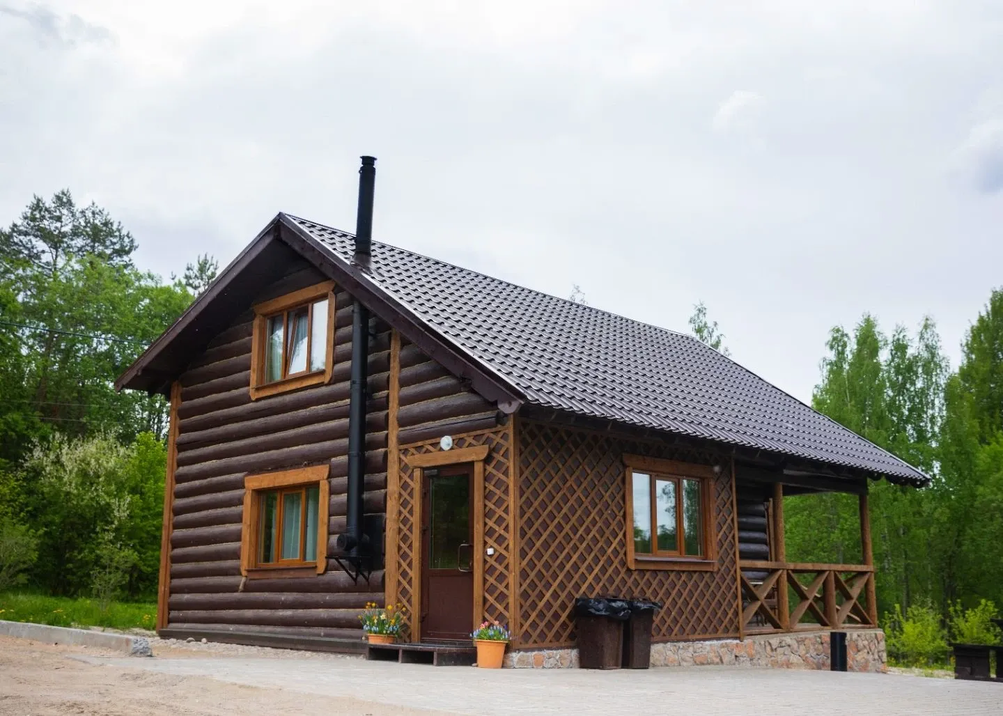 tariff Дом «Цветочный» с сауной и камином