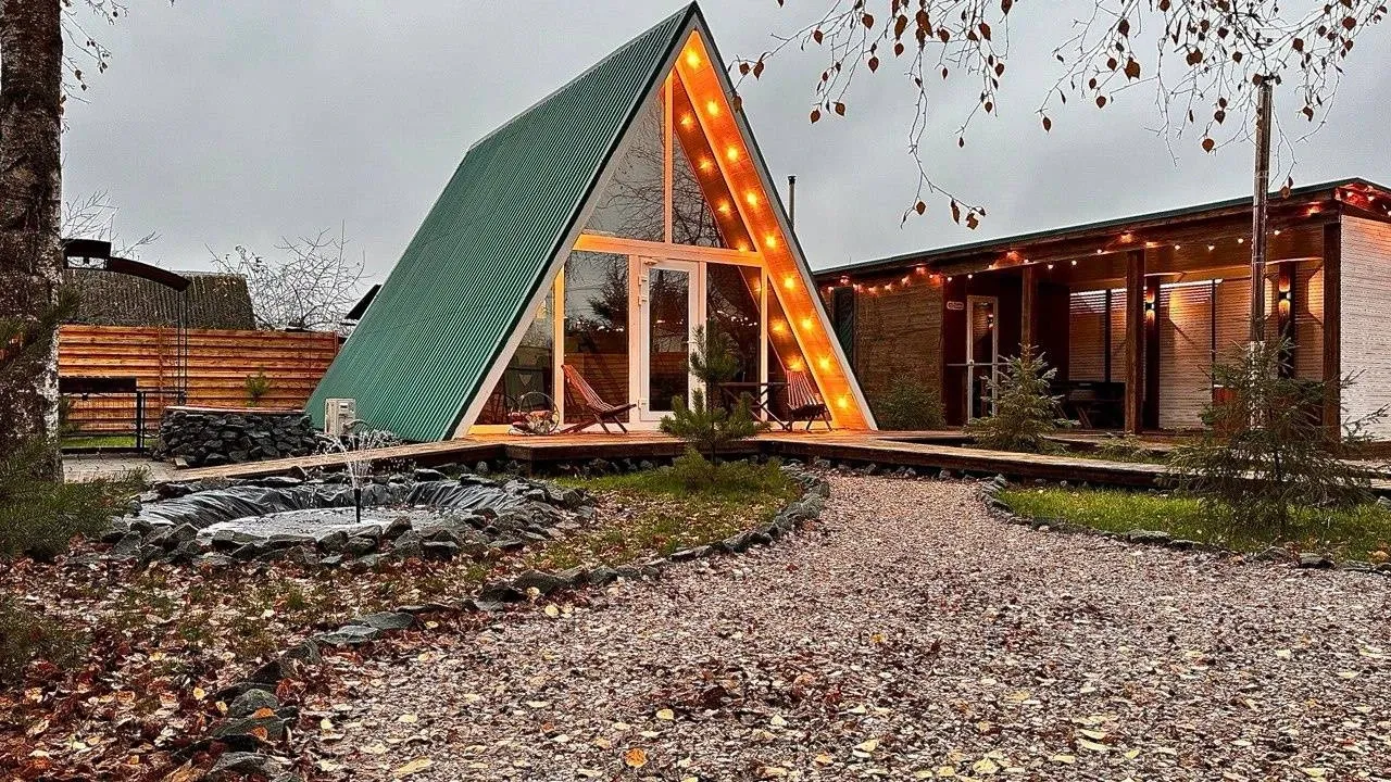 tariff Aframe дом Изумруд с купелью фурако и баней на дровах