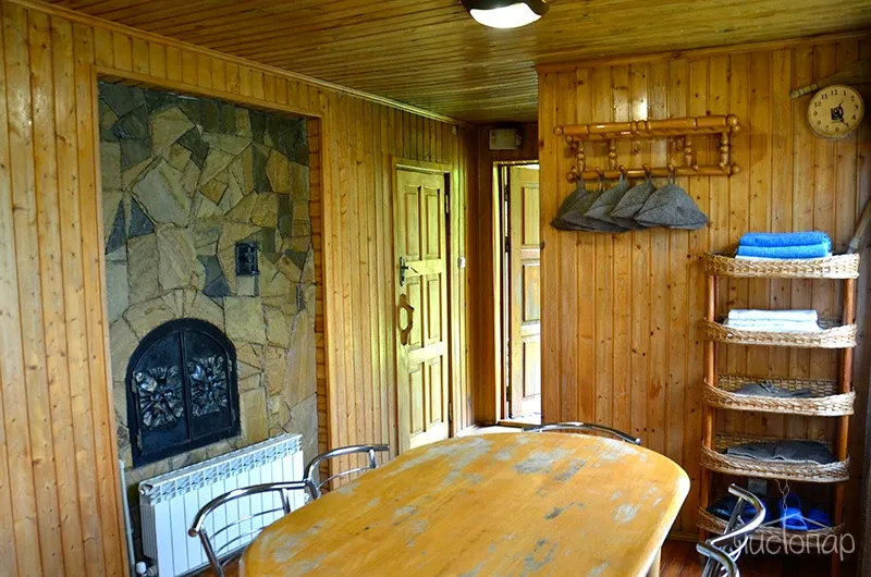 tariff Русская баня на дровах с выходом в горное озеро и подогреваемой фито-купелью