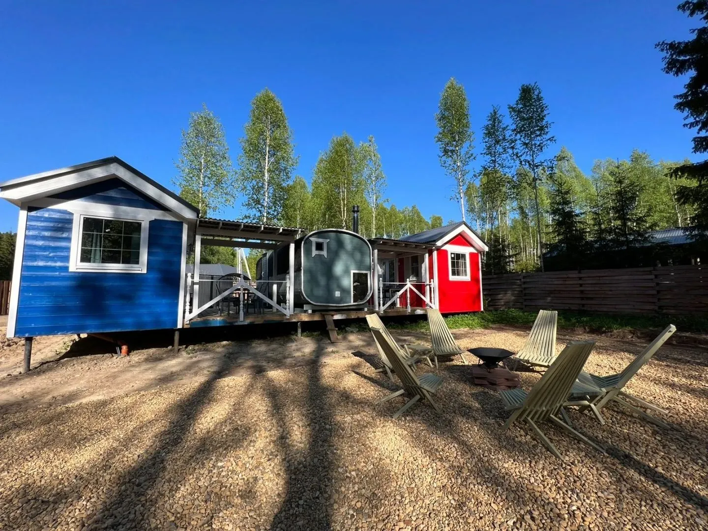 tariff Дуплекс-домик красно-синий