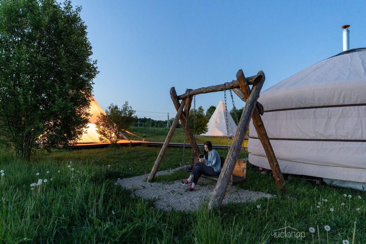 Юрта Ретрит с баней - фото 12