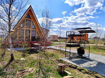 tariff Треугольный дом "Шалаш" с баней и купелью