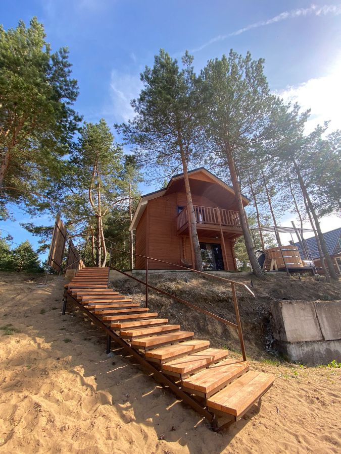 tariff Дом #4 с балкончиком, собственным пирсом и купелью Фурако