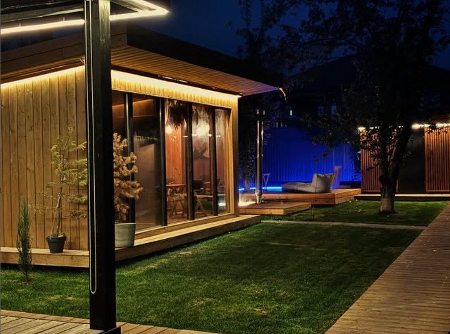 tariff Аренда бани с горячим чаном, террасой и бассейном