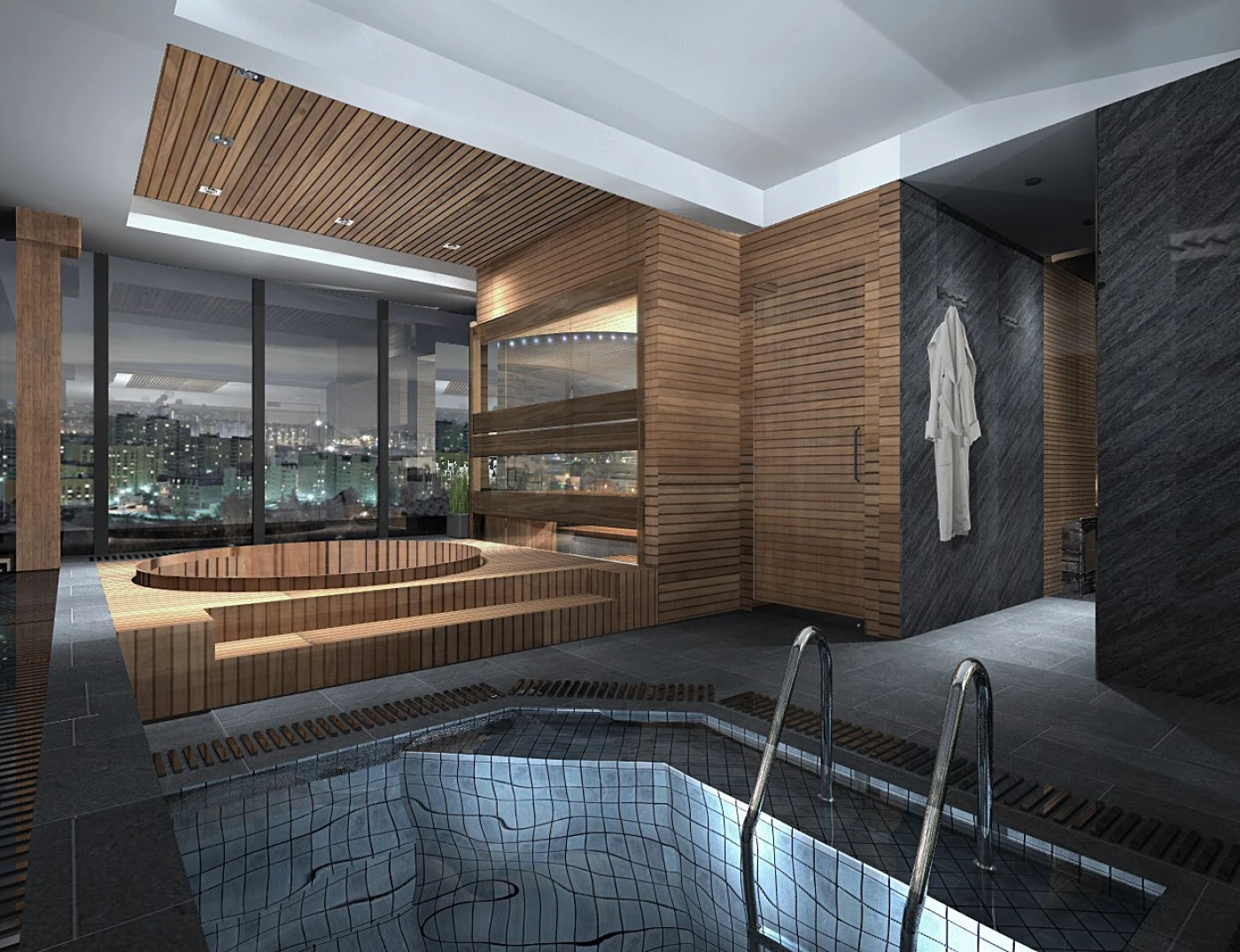 Баня на крыше - фото 1