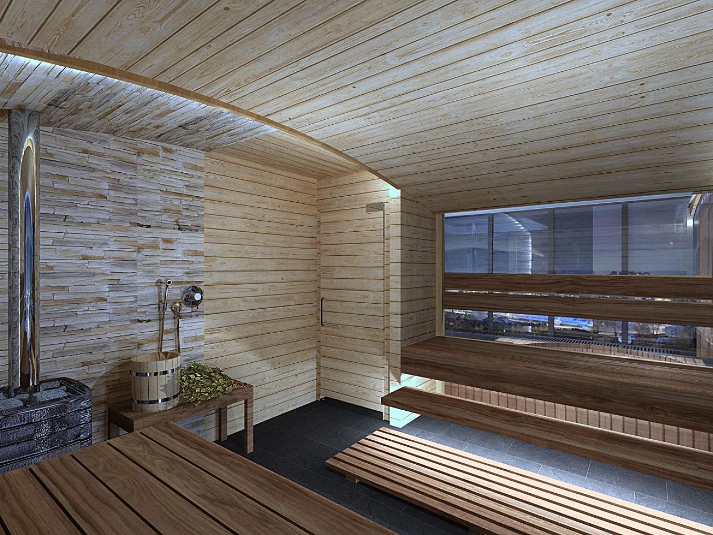 Баня на крыше - фото 12