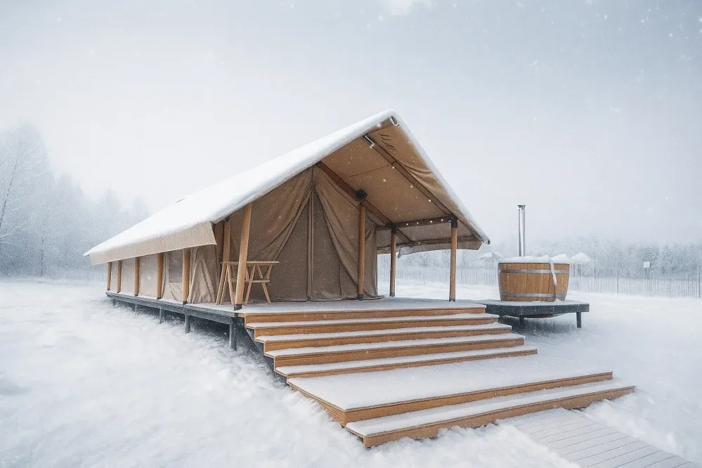 tariff Утеплённый Лодж "Закаты Селигера" с фурако-купелью на террасе